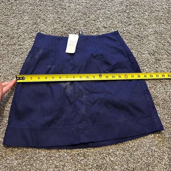 SPANX Women's Stretch Twill Mini Skirt Size S In Lapis Blue - Picture 9 of 15